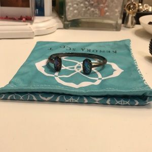 Kendra Scott Elton Abalone Gunmetal Bracelet!